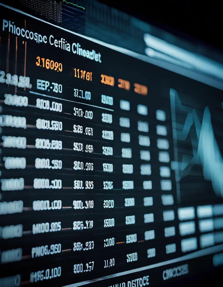 A cost analysis chart showing reduced maintenance costs and production losses.