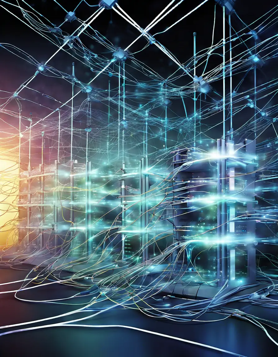 Modern network infrastructure illustrating reduced bandwidth usage and cost efficiency.